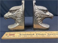 2 brass eagle bookends