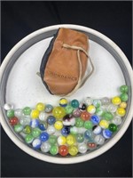 Marbles with bag
