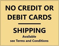 CASH ONLY - SHIPPING - SEE TERMS