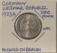 1923A Germany 200 mark UNC - Berlin