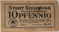 1921 10 pfennig - Sieburg