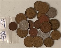 20 German coins 1921 & up