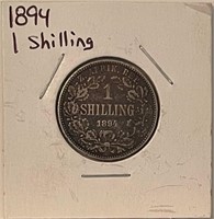 1894 South Africa silver shilling