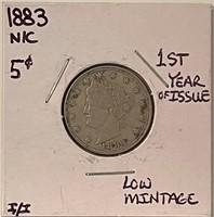 US 1883 V Nickel - no cents