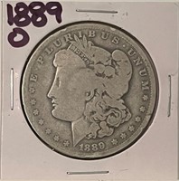 US 1889O silver Morgan dollar- New Orleans