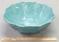Art Pottery Turquoise Glaze Bowl attr Hull House