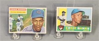 1956 & 1960 Ernie Banks Baseball Cards