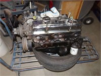 305 Chevy engine "runs"