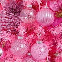 20Pk XmasExp Christmas Ball Ornaments Set, Clear
