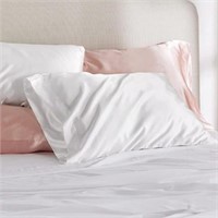 2-Pk 20" x 30" Bedsure Ivory Pillow Case Queen