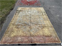 Vintage Tabriz Handmade Rug 7'3" x 10'6"