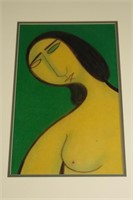 Hagop Chakrian Nude Female Portrait