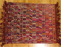 Extremely Colorful Hand Woven Kilim Rug