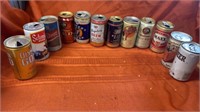 12 COLLECTIBLE BEER CANS -
