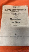 1943 METEOROLOGY FOR PILOTS AIRCRAFT BOOK