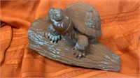 TURTLE OUTDOOR DECORATION -10 x7 IN FILLED WITH