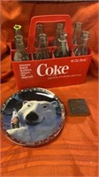 COCA COLA 8 PK, STAMP, PLATED - BOTTLES FROM