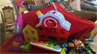 PLAY BARN AND HOUSE, OTHER VARIOUS TODDLER TOYS