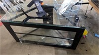 TV STAND WITH GLASS, WIRING WALL MOUNT