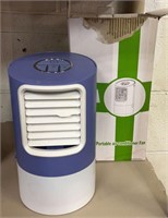 Portable air conditioner, fan