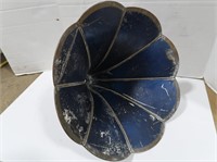 Antique Phonograph Horn-D. Blue Morning Glory