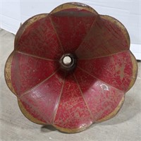 Antique Phonograph Horn-Red, Flower