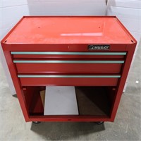 3-Drawer Husky Tool Cabinet-Casters, Missin Door