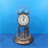 Vintage German Kundo Anniversary Clock w/Glass