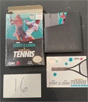 Evert & Lendl in Top Players Tennis NES Game