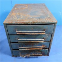 Vintage 4- Drawer Hardware Container