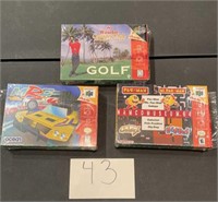 Assorted Lot of 3 Nintendo 64 N64 Games