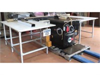 Industrial Table Saw with Table and Guides