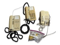 (3) vintage phones office phones