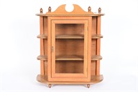Vintage Oak Curio Cabinet