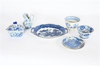 Antique/Vintage Blue & White Porcelain Dishware