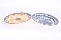 Heritage Mint Blue Willow & Arundel Opaque Platter