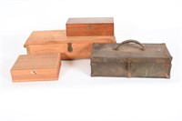 Vintage Wooden  Chests, Tool Box