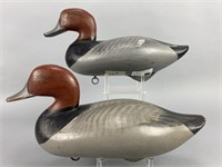 2 Madison Mitchell Redhead Drake Duck Decoys