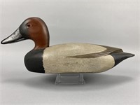 D.W. Nichol Canvasback Drake Duck Decoy