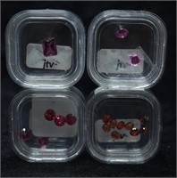Variety of Cut Gemstones - Pinks & Reds