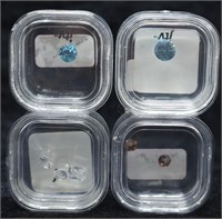 Variety of Cut Gemstones - Blue & Brown