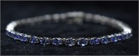 Sterling Silver Purple Gemstone Bracelet
