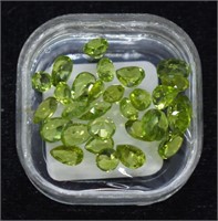 Variety of Cut Gemstones - Light Green