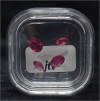 Variety of Cut Gemstones - Reddish Pink