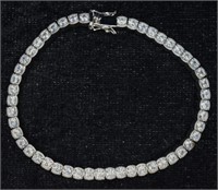 Sterling Silver White Gemstone Bracelet