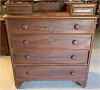 ANTIQUE 4 DRAWER CHEST OF DRAWERS