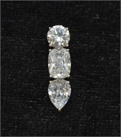 Sterling Silver White Gemstone Pendant