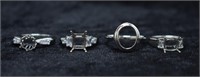Sterling Silver Ring Mounts - No Center Stones