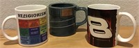 3 VINTAGE COFFEE CUPS