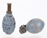 WWI FRENCH HAND GRENADE LOT OF 2 F1 & OF WW1